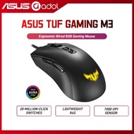 ASUS TUF E-sports Gamer M3 Flying Fortress Laptop Accessories Low Latency PC Mute Wired Mouse RGB, 7000 DPI Black Lamp Effect KyleSeba