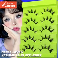 GROINNEYA Manga Lashes Soft Natural Eyelashes Thick False Eyelashes Manga Eyelashes Daily Dating Mak