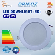 BRIKOZ LED Downlight 12W & 18W, 18W 3C