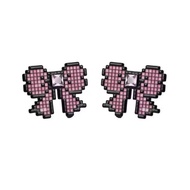 Hot Girl Style Video Game Cute Earrings Design Millennium Unique Trendy Bow Series Pixel Style Y2K E