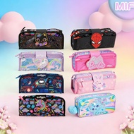 smiggle cartoon pencil case, creative stationery bag multifunctional foldable school supplies statio