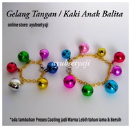 Gelang Bayi Gelang kaki Anak Balita maninan gelang tangan Krincing warna warni Klinting Kalung gelan