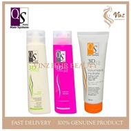 QS Beauty (3D2 + 3D23 + 3D12) Shampoo Set For Ion Perm & Curly Hair