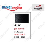 Scratch Removal Spray Paint for MAZDA 6 METALLIC BLACK color code 41W - JET BLACK genuine REPAINT