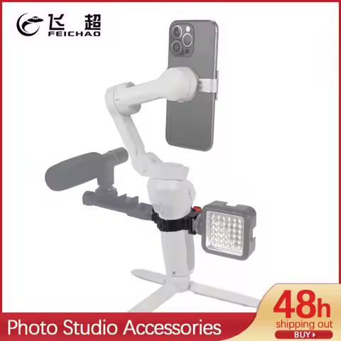 Gimbal O Ring Extension Clip w/ Cold Shoe Adapter Mount for DJI OSMO Mobile 2 3 4 OM5/6 Stabilizer M