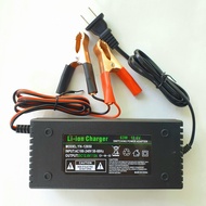 Bộ Sạc Pin Lithium 3S 12.6V 5A 10A Giắc Kẹp Đỏ Đen tự ngắt khi sạc đầy có quạt tản nhiệt