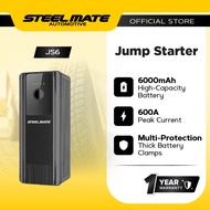 Steelmate JS6 Portable Jump Starter 6000mAh 600A with Multi-Protection for All Vehicles - New