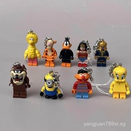 Popular2025Bulk Cargo Tigger Sesame Street Tweety Bird Pendant Building Block Keychain Keyring Figur