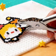 3/6mm Metal Single Hole Puncher Handheld Paper Puncher with Debris Slot for Office&Perler Beads