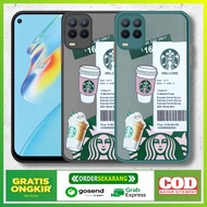 Case Oppo A54 4G Colored Mate Hybrid Premium Gambar Starbucks