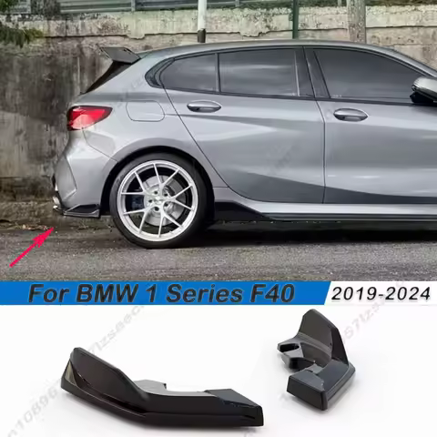 For BMW 1 Series F40 M-Pack / M135i 128ti 2019-2024 Maxton Style Car Rear Bumper Spoiler Side Diffus