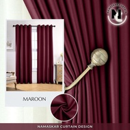 namaskar.curtain - Iris Hook/Eyelet Blackout Curtain - Code 3 (170cm-400cm)