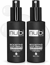 Nubi Boosting Hair Serum - Marula Oil Hair Serum with Vitamin E and Aloe Vera - Marula Hair Serum to