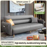 Urban Wave Foldable Sofa Bed | 2/3 Seater Adjustable Sofa with Soft Touch Fabric | Converts to Bed (