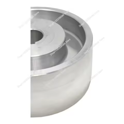 Aluminum Core Rubber Belt Sander Wheel | DIY Drive/Idler Pulley with Keyway for Polishing Machine