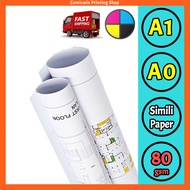 A1 Printing (Colour for Line & Drawing Only) A2 A1 A0 Plotting PDF Pelan Tapak Printing Service