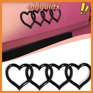 OLDGOLDX Trunk Tail Label Badge, ABS Plastics Heart-shaped Love Heart Logo Rear, Car Logo Trunk Labe