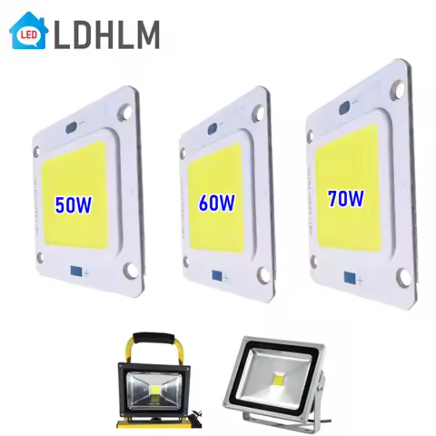 LED COB Lamp Bead DC27-36V 10W 50W 60W 70W Smart IC No Need Driver DIY Flood Light Bulb Outdoor Spot