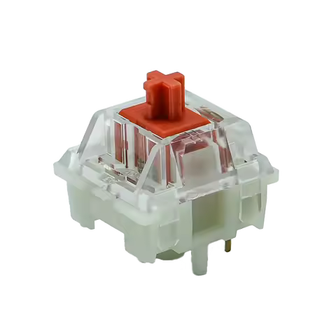 KTT Silent Red Switch 5 Pins Linear 43g Keyboard Switch PC POM Lubricated Mechanical keyboard Switch