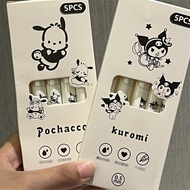 0.5mm highlighter pen Quick-drying highlighter pen Black highlighter pen for exam students