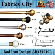 28mm Rod Langsir / Luxe Curtain Rod / Curtain Rod Iron / Single Layer / Double Layer / Code: AR13191