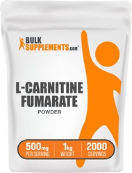 BulkSupplements.com L-Carnitine Fumarate Powder - Carnitine Supplement, Carnitine Powder, L-Carnitin