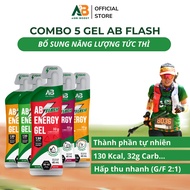 COMBO 5 Packs of Running Energy Gel AB NUTRITION AB Flash Drink 45g Instant Energy for Sports Player