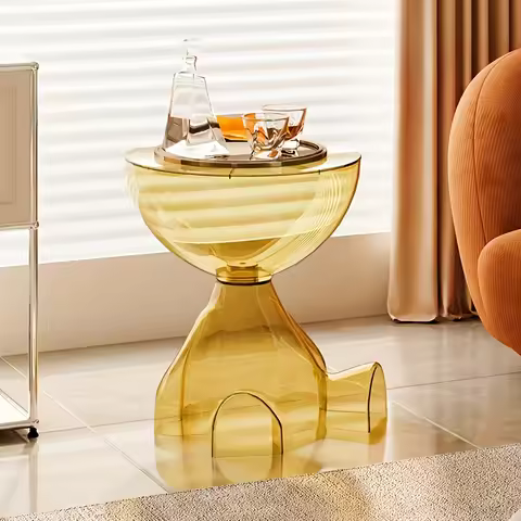 Acrylic Coffee Table Sofa Bed Side Table Creative Transparent Coffee Table for Living Room Household