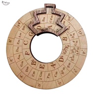 Wooden Melody Tool Music Instrument Wood Melody Maker Circle of Fifths Wheel, Circle Wooden Wheel an