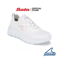 Bata บาจา Power รองเท้าผ้าใบแบบผูกเชือก ออกกำลังกาย สำหรับผู้หญิง รุ่น BONDI สีขาว 5281850 สีดำ 5286