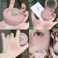 South Korea3ce Single Color Blush Rouge Face Brightening Nude Apricot Bean Paste Powder#haze beige