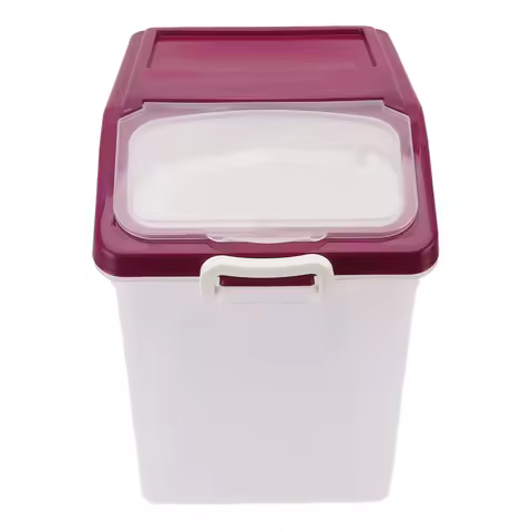 Rice Container Sealed Clear Rice Dispenser Flour Storage Bin with Cup For Holding Flour Kitchen Grai