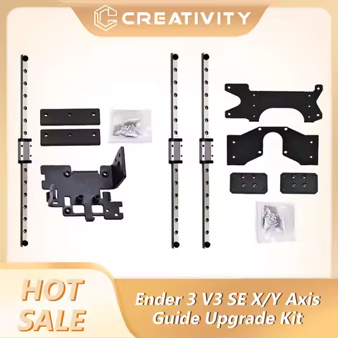 Ender 3 v3 se X/Y Axis Guide Upgrade Kit hotend kit Brass nozzle Single Rail MGN9H 300mm Length For 