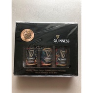 A set of 3 bottle Limited Edition Miniature Guinness