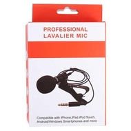 Mic Clip on For Handphone Action Camera Laptop DSLR Microphone 3.5mm - MIC LAVALIER