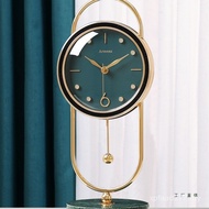 Quartz Clock Living Room TV Counter Fashion Ornaments Modern Simple Light Luxury Clock Mute Clock Ho