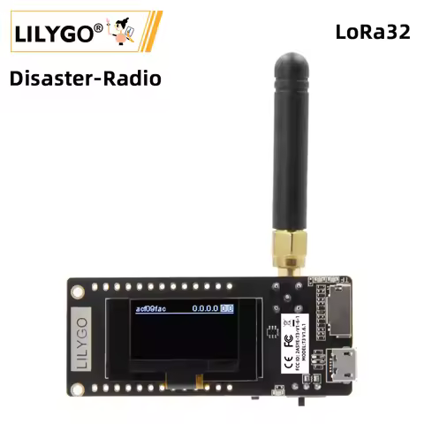 LILYGO® Disaster-Radio LoRa V2.1_1.6.1 ESP32 433/868/915Mhz WIFI Wireless Bluetooth Module 0.96 Inch