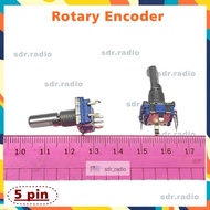 EC11 Rotary Encoder 5 pin Blue long handle 20mm