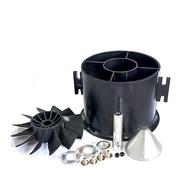 QX-MOTOR 70 มม.EDF QF2827 2600kv 1800kv 12 ใบมีดพัดลมแบบไม่มีแปรงมอเตอร์ใช้ 4 s/6 s 80A 60A ESC สําห