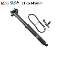 KS EXA เครื่องยก900i ควบคุมลวดหลักอานจักรยานเสือภูเขา30.9/31.6มม. สายเคเบิลภายใน345/395/445เสาที่นั่