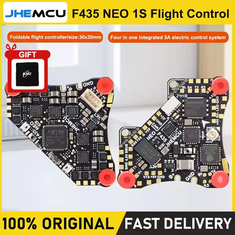 JHEMCU F435 NEO 1S AIO Flight Control With 4-in-1 Integrated 5A ESC Dshot300 External TYPE-C Boardfo