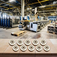 【LADYFT】10PCS V623ZZ Groove Round Bottom Track Pulley Bearing Sliding Rollers Bearing