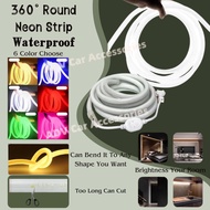 360 Round LED Neon Light AC 220V Universal home 120LED Strip Light Outdoor Waterproof Flexible