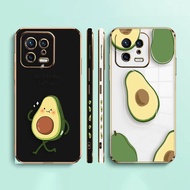Creative Avocado Don't Be Shy Side Printed E-TPU Phone Case For XIAOMI POCO F4 F3 M5 M4 X5 X4 X3 C40 F5 F1 REDMI K50 K40 NOTE 12 11 10 S GT PRO PLUS NFC Gaming Turbo 5G