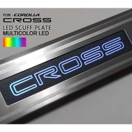 Toyota Corolla Cross RBG Light Sill Plate Scuff Plate Foot Door Side Step Led kicking Lamp Light Cover Bodykit