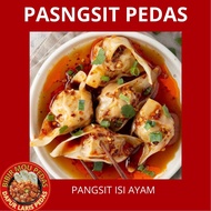 PANGSIT PEDAS | WONTEN PEDAS ISI AYAM | PANGSIT KUA PEDAS | pangsit halal termurah