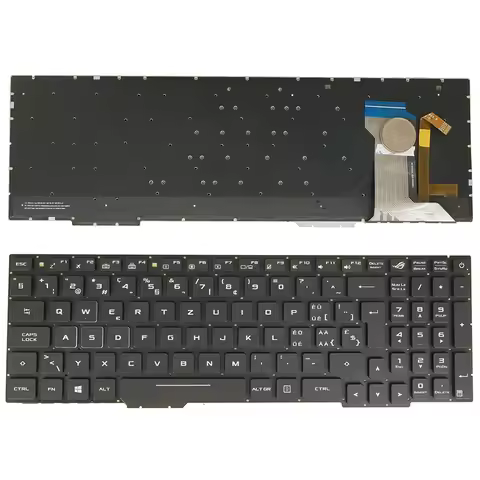 RGB Backlit Keyboard for ASUS ROG Strix GL553VD V156362C Swiss CH QWERTZ