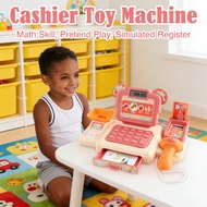 Pretend Cashier Machine Convenience Store Lighting Sound Education Toys Kid Register Cash Register T