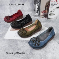 Women's Wedges Shoes 3.5 CM Imported CLARKS AH 66728 100% Genuine Cowhide Free Box for Modern Women 