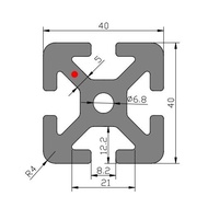 Heavy Duty Aluminum Alloy Profile 4040HG European Standard Industrial Aluminum Extrusion Memjin MJ-8